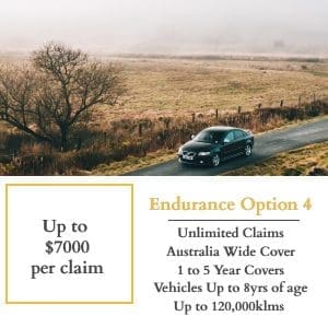 Endurance Option 4 Motor Vehicle Warranty with up to $7000 claim limit on mechanical breakdown