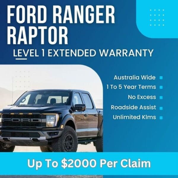 Ford Ranger Raptor Level 1 Warranty- Up To $2000 Per Claim