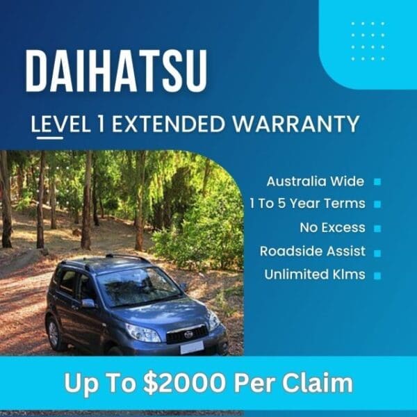 Daihatsu Level 1 Warranty- Up To $2000 Per Claim