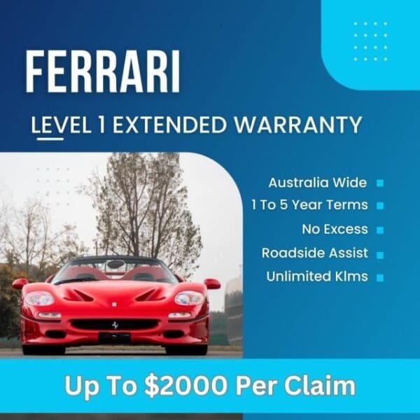 Ferrari Level 1 Warranty- Up To $2000 Per Claim