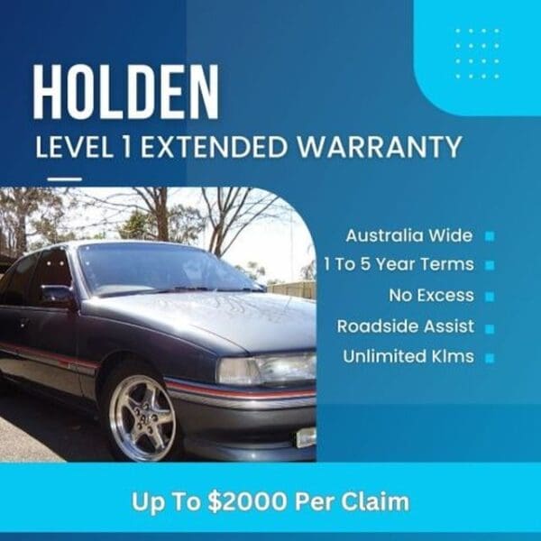 Holden Level 1 Extended Warranty – Coverage up to $2,000 per claim.